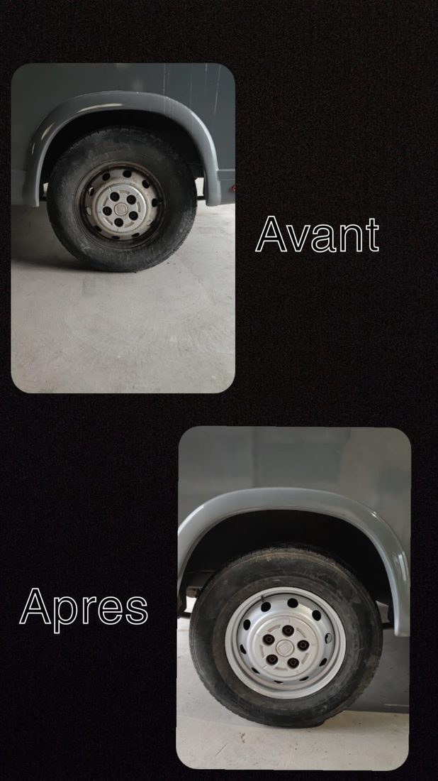 Rénovation d'un passage de roue et jante